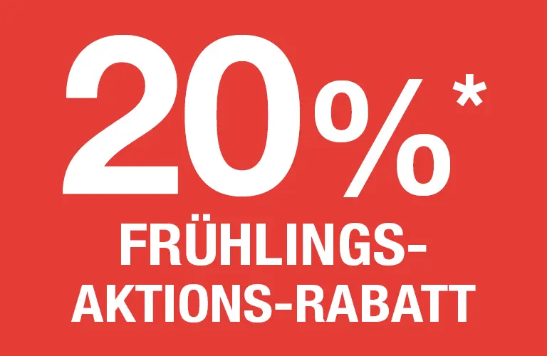 20% Frühlingsaktionsrabatt